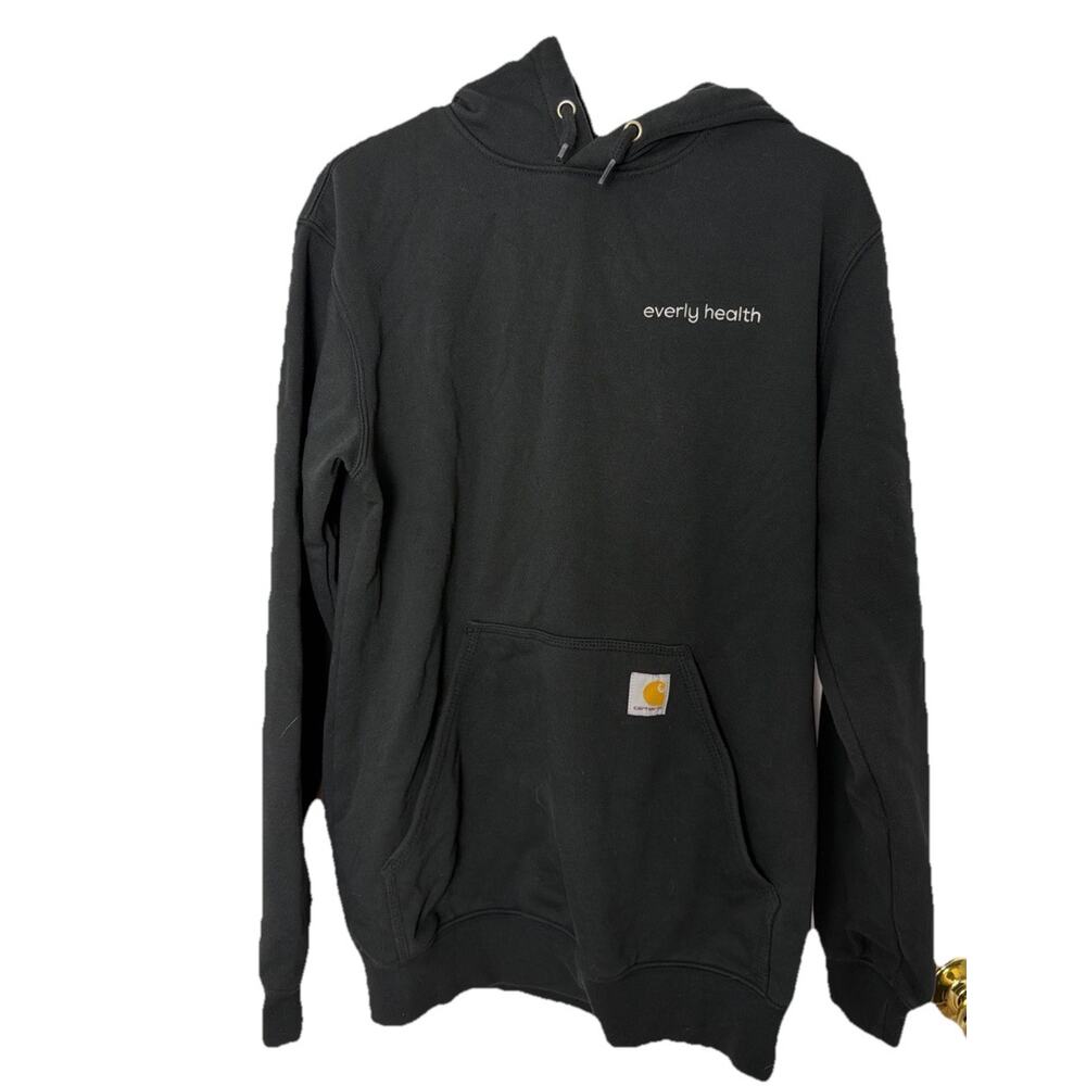 Carhartt K121 Men’s Small Black Pullover Hoodie Loose Fit
